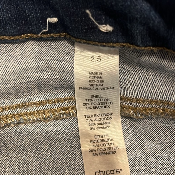 Chico’s perfect stretch girlfriend slim leg jeans - Picture 4 of 5